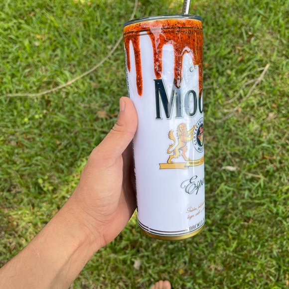 20oz. Modelo Tumbler With Epoxy Chamoy Drips. - Picture 3 of 3